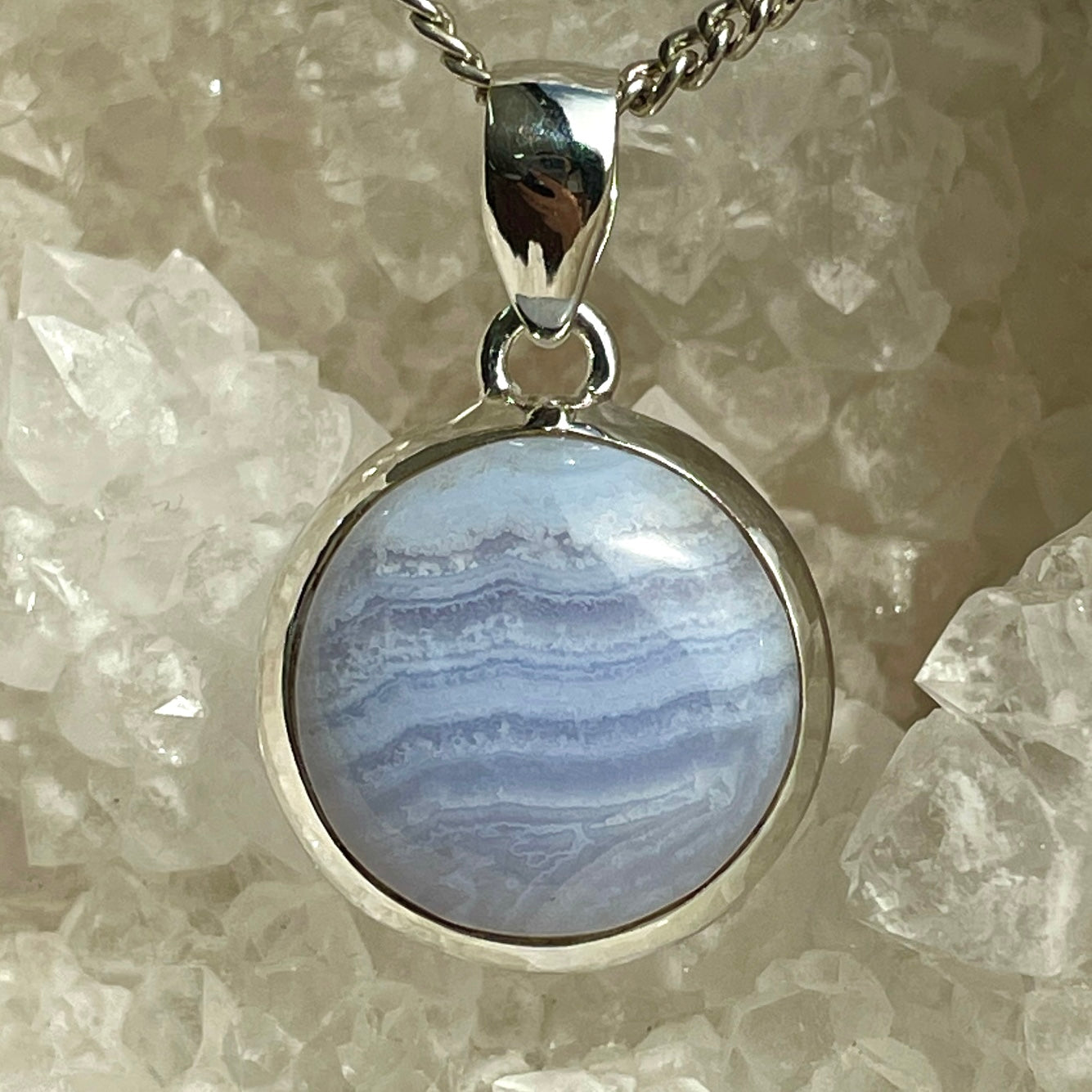 Blue Lace Silver Pendant - SP79 Blue Lace Silver Pendant - SP79